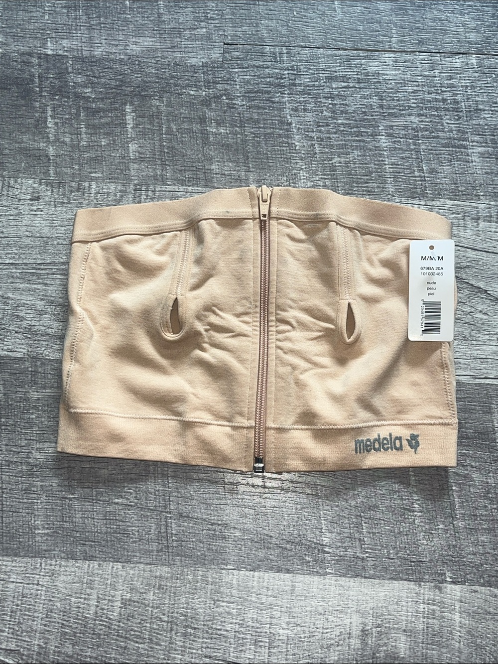 Medela Beige Hands-Free Bustier with Front Zipper